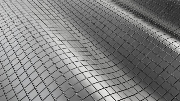 abstract chrome background - 3d render