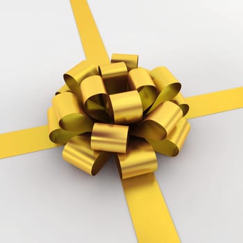bow - 3d render on white