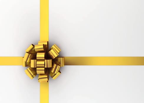bow - 3d render on white