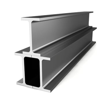 Wide flange. 3d illustration on white background