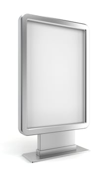Vertical billboard. 3d illustration on white background