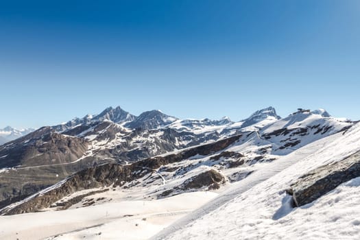 Mountain Range Landscape at Zermatt, Switzerland