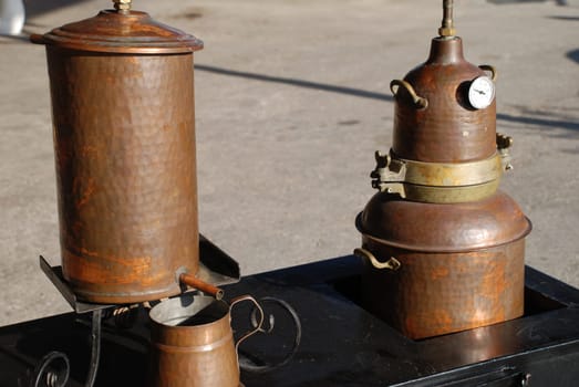 Distill brandy burning burning alcohol distillation