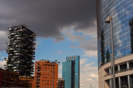 Modern architecture in Milan, Italy