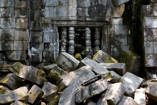 The Tempel Ruin of  Beng Mealea 32 Km north of in the Temple City of Angkor near the City of Siem Riep in the west of Cambodia.