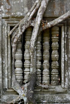 The Tempel Ruin of  Beng Mealea 32 Km north of in the Temple City of Angkor near the City of Siem Riep in the west of Cambodia.
