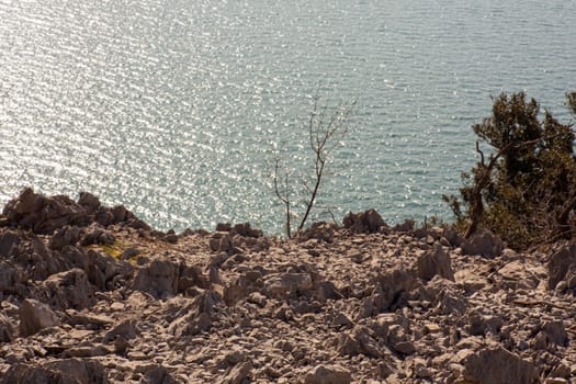 View of the Rilke trail Sistiana, Italy