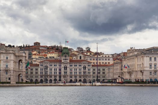 View of Piazza unità d'Italia in Trieste