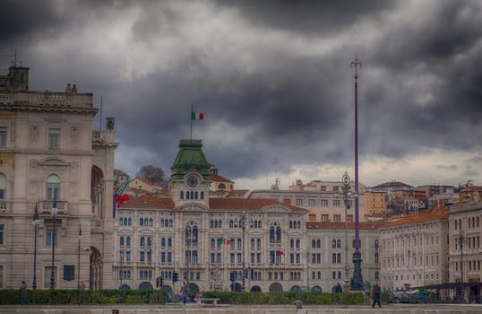 View of Piazza unità d'Italia in Trieste