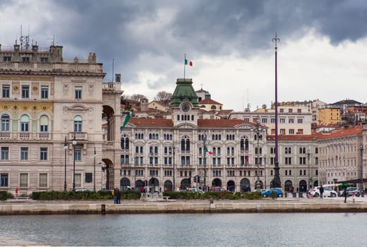 View of Piazza unità d'Italia in Trieste