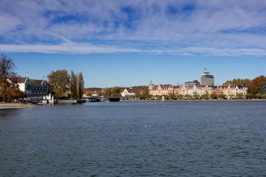Lake Constance with a view of Constance