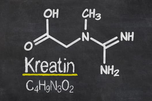 Slate with the chemical formula of creatine