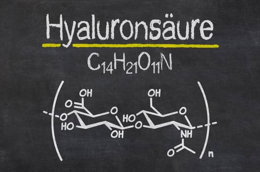 Slate with the chemical formula of hyaluronic acid