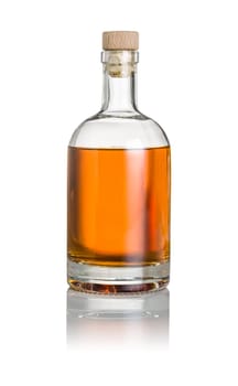 filled liquor bottle