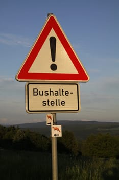 Attention bus stop