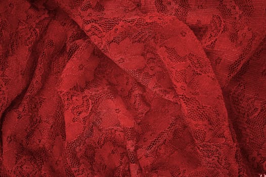 A close up shot of lace fabric