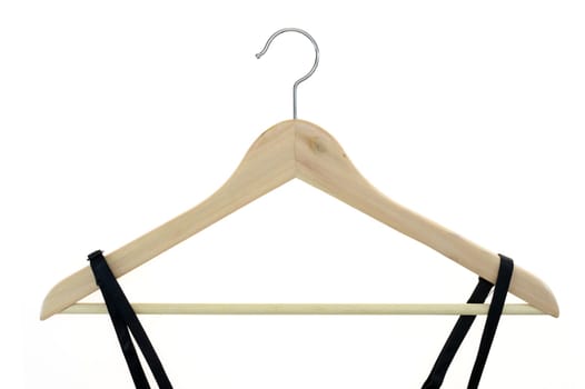 A close up shot opt a coat hanger