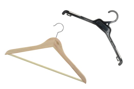 A close up shot opt a coat hanger
