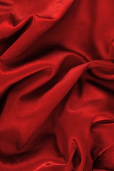A close up shot of rumpled fabric