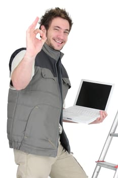 OK from a tiler with a laptop