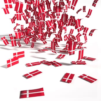 Lots of notes and flags from Denmark