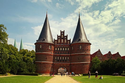 Holstentor Lübeck Deutschland / Holsten Gate Lübeck Germany