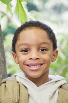 Boy outdoors