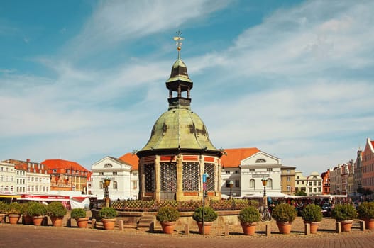 Marktplatz Hansestadt Wismar Deutschland / Market Place Hanseatic City Wismar Germany