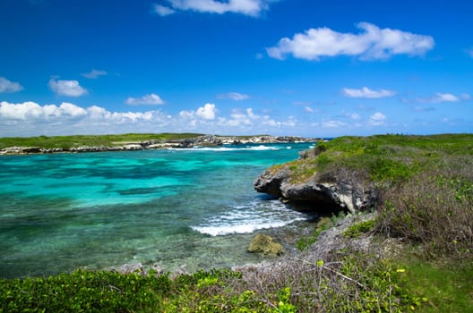 Caribbean sea and perfect sky