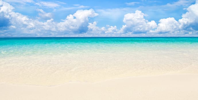 beautiful beach and tropical sea