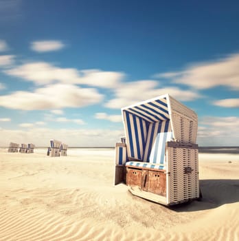 Beach basket on Sylt