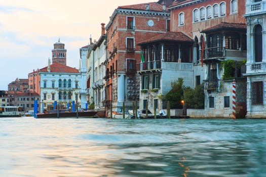View of buildings in the Venice lagoon, Italy