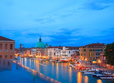 View of buildings in the Venice lagoon, Italy