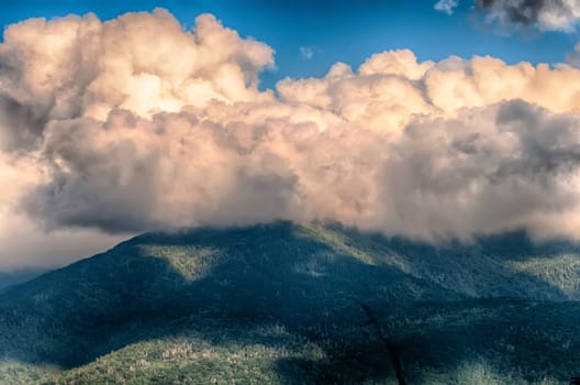 Blue Ridge Parkway Scenic Mountains Overlook Summer Landscape