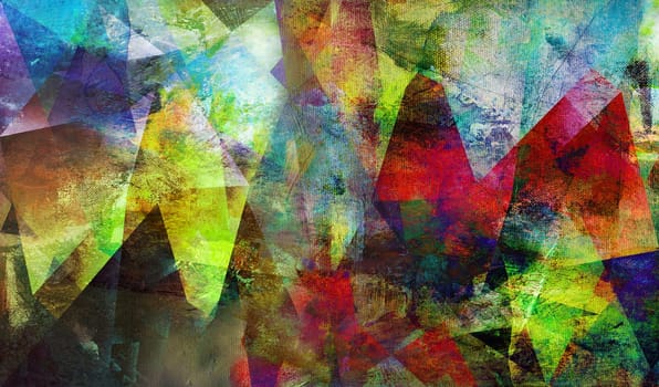 abstract hand-painted textures on canvas