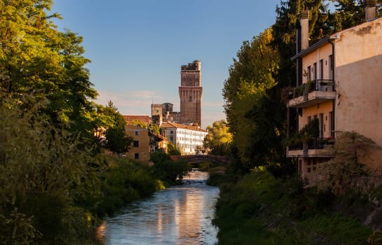 View of Padova bridge in Italy