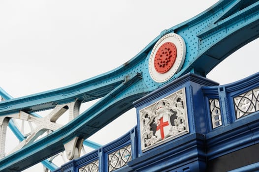Steel parts on Tower Bridge in London