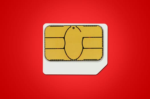 A close up shot of a sim card
