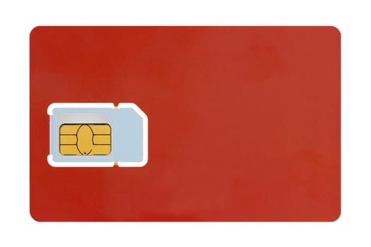 A close up shot of a sim card