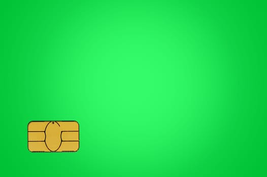 A close up shot of a sim card