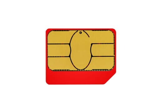A close up shot of a sim card