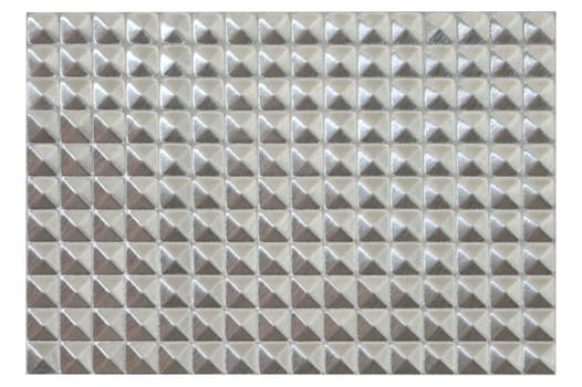 A close up shot of a metal background imprint