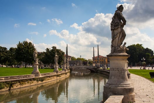 View of Prato della Valle square, Padova