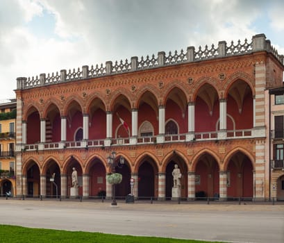 View of the Loggia Amulea in Prato della Valle, Padova
