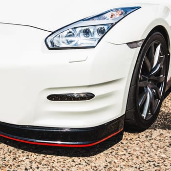 Front light of sport automobile