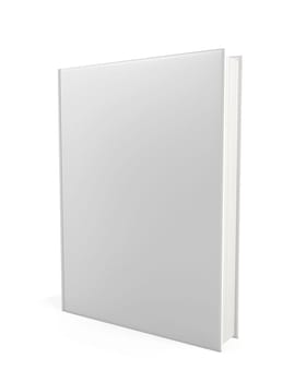 Blank book. 3d illustration on white background