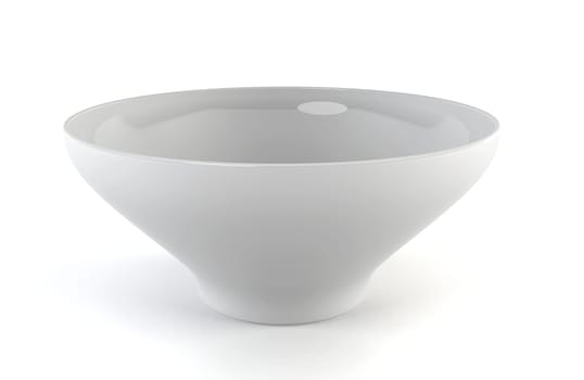 Bowl. 3d illustration on white background