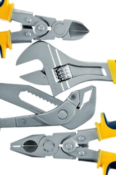 Tools isolated on white background.