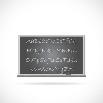 Illustration of a chalkboard isolated on a white background.