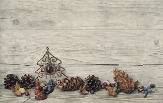 Christmas Wood Background Nature